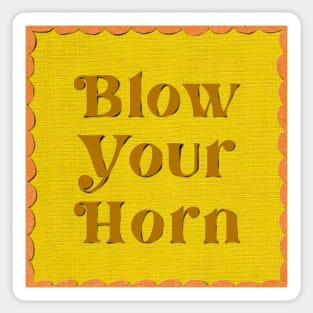 Blow your horn Sticker